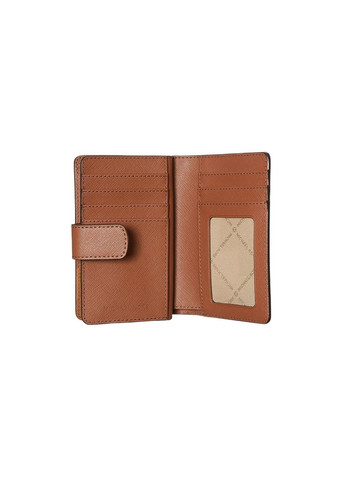 Женский кошелек Leather Wallet (LUGGAGE) Michael Kors Medium Crossgrain (360802194)