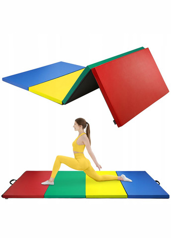Мат гимнастический складной XL 240 x 120 x 5 см Multicolor () 4FIZJO P-5905973402774 (342758048)