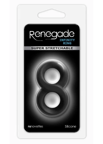 Эрекционное кольцо RENEGADE INFINITY RING BLACK Ns Novelties (383094869)
