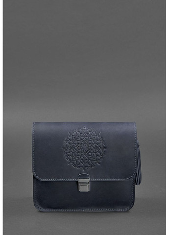 Кожаная женская бохо-сумка Лилу синяя Crazy Horse BlankNote кросс-боди (348359319)