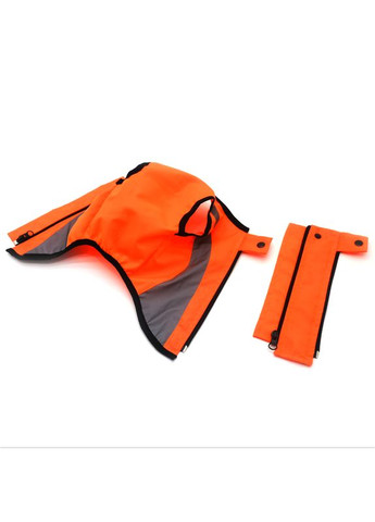 Жилет для собак Сигнал зі світловідбивачем помаранчевий Мопс №1 28х60+6 см Zoo-hunt (280851556)