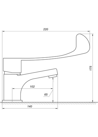 Змішувач для умивальника CLINIC TCL15011 Topaz (299999388)