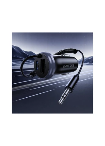 Bluetooth-ресивер Contento dual-port car BT receiver with built-in cable Borofone BC64 (386015679)