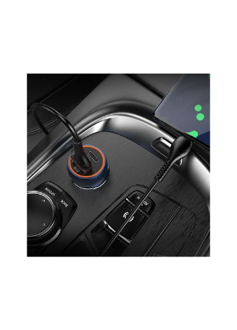 Автомобильное зарядное устройство Blue whale PD20W+QC3.0 car charger Sapphire Blue Hoco Z46A (386477399)