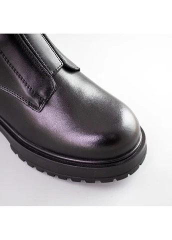 Осенние ботинки женские зимние черные с эко мехом базовые seli 4S Shoes