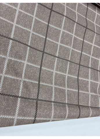 Постельное белье Клеточка беж, бязь Семейный на резинке Комфорт-текстиль (354823644)