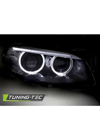 Передні фари BMW 5 (F10/F11) 2010-2013 ксенонові з діодними кільцями ДХО (ЦЕНА ЗА ПАРУ) Tuning-Tec 5-Series (398183258)
