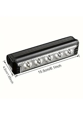 Фонарик для велосипеда FY-339B-5LED(white+yellow), Влагостойкий фонарь для велосипедов HC-25 Bailong (377790652)