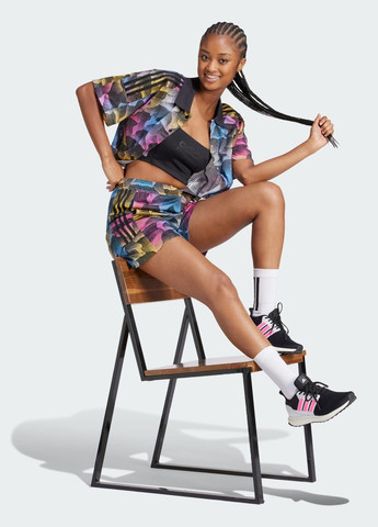 Черная всесезон рубашка tiro print mesh summer adidas