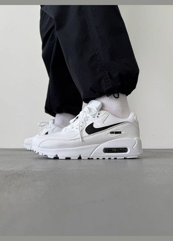 Кросівки жіночі і чоловічі Nike Air Max 90 white | Найк Аір Макс 90 білі No Brand білі демісезони (316231457)