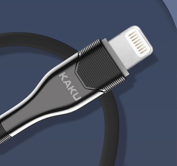 USB кабель KSC223 USB - Lightning 1.2m с подсветкой - Black Kaku (274065104)
