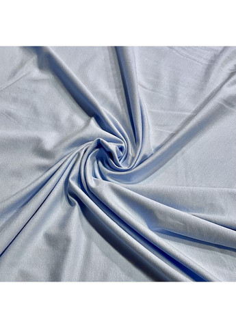 Ткань трикотаж кулир вискоза тонкий голубой пог. м. No Brand (369165537)