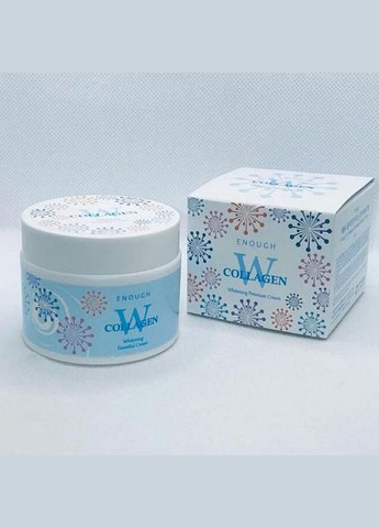 ENOUGH Освітлювальний крем для обличчя W CollagenPure Shining Cream з колагеном 50 мл — Крем, Південна Корея (367989035)