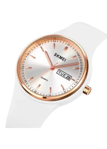 Часы 2057WT Пластик 23 см Белые Skmei (393445966)