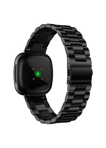 Металлический ремешок для часов Fitbit Versa 4 / Fitbit Sense 2 Black Primolux (272615656)