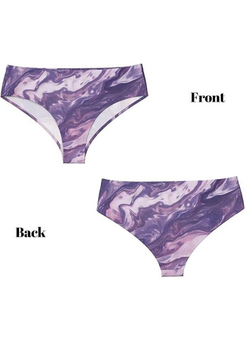 Жіночі трусики Cute Dark Purple Texture Marble: М'які, дихаючі, зручні з низькою посадкою THLKLDKSZX (338861637)
