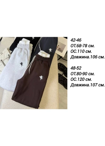 Жіночі спортивні штани з флісом та еластичним поясом MonCher (369740461)
