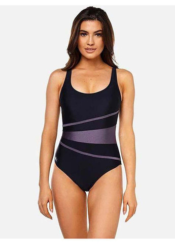 Черный демисезонный купальник закрытый для женщин stella lady черный, серый Aqua Speed