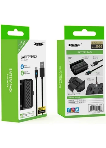 Аккумулятор + USB Battery Pack для геймпада Xbox One/Series X/S [111488] DOBE (399208938)