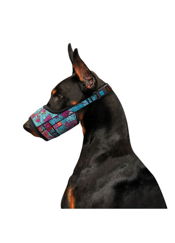 Намордник для собак Nylon, рисунок "Лето", пластиковый фастекс, размер №1, О 14-20 см WAUDOG (322642408)