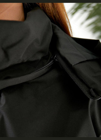 Черная куртка ветровка мртик, водостойкая с капюшоном. No Brand