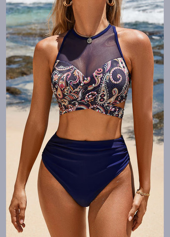 Темно-синій літній купальник CUPSHE