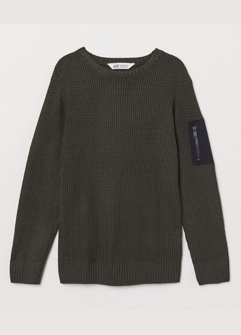 Оливковый (хаки) демисезонный светр H&M