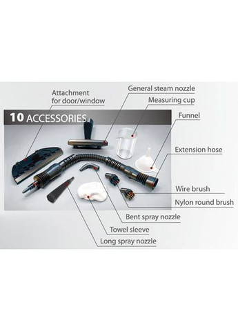 Пароочисник ручний 1100 Вт CR 7021 3,5 бар температура пару 100° C; Camry (369401214)