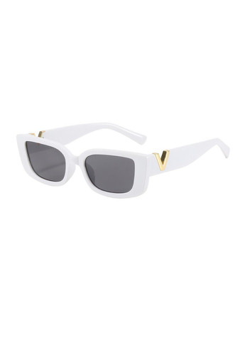 Сонцезахисні окуляри квадратні Lady Victoria білі No Brand (294052308)