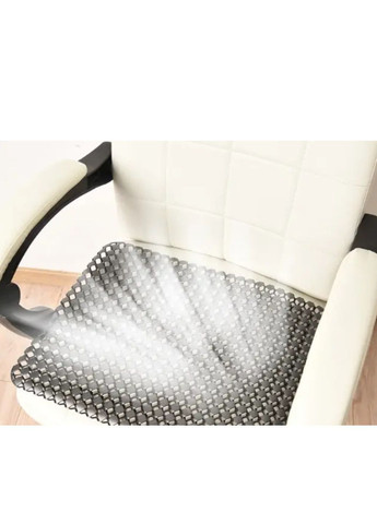 Масажна вентиляційна накидка для сидіння - для авто, офісу та дому, 48×38 см, З силіконовим килимком (ОПС-13-21) No Brand (371809867)