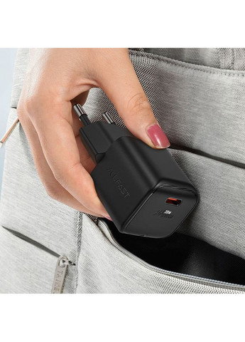 Сетевое зарядное устройство A73 mini PD20W GaN USB-C charger Black (6974316282648) Acefast A73 mini GaN (372678152)