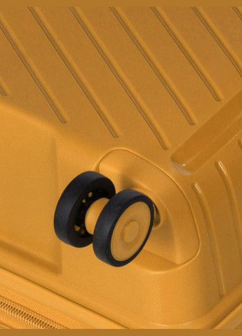 Чемодан большой L полипропилен с расширением 20103 77,5×53,5×32,5см 116+17л Желтый Snowball (297643999)