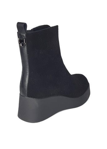 Чорні зимня зимові ботильйони Wollen