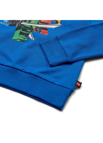 Lego детский теплый свитшот для мальчика синий (25090631) рисунок синий повседневный двунитка с начесом