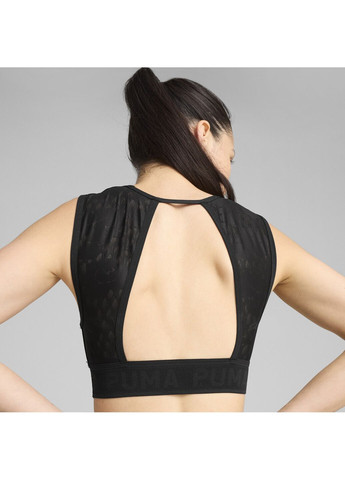 Чорний спортивний бра move lace bra Puma поліестер, еластан