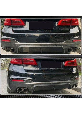 Дифузор заднього бампера V1 (для M-Sport 2017-2020, Карбон) для 5 серія G30/G31 рр BMW (392724828)