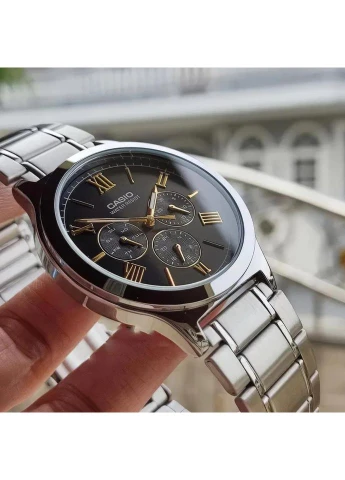 Женские часы LTP-V300D-1A2, многофункциональные, стальной браслет, WR 30 м Casio (402865764)