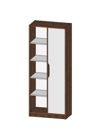 Nord A/R Шафа Дуб Дуб експресив бронзовий + Білий діамант Intarsio (365461246)