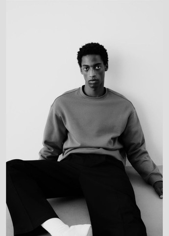 Серый свитшот H&M (326379471)