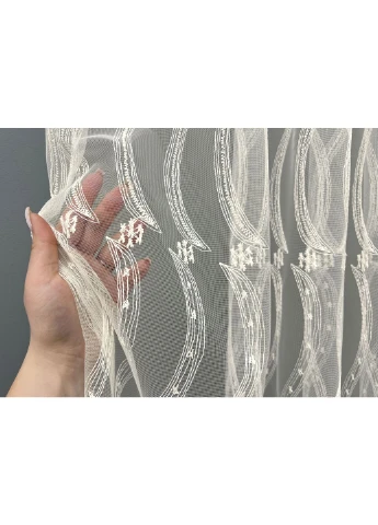 Тюль фатин с вышивкой и люрексом 2015т VR-Textil (385431057)