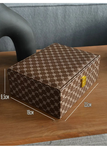 Элегантная шкатулка для хранения украшений 23.5×19×10 см No Brand (329447880)
