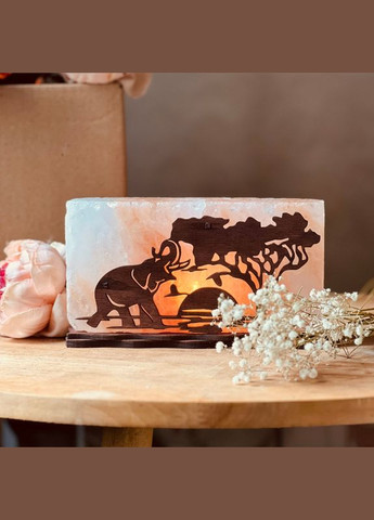 Соляной светильник солевая лампа 100% из розовой гималайской соли 2 кг на комнату 15 – 17 кв.м. (66300913) No Brand (316230652)