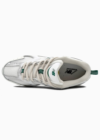 Кросівки жіночі New Balance 530 White Silver Green | Нью Беланс 530 білі No Brand білі демісезони (342059628)