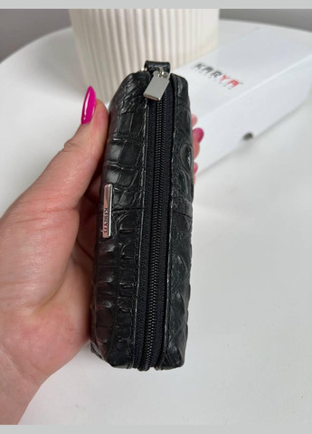 Ключниця Туреччина натуральна шкіра на змійці чорна кроко Karya (341322907)