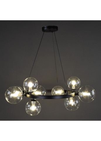 Люстра підвісна на 9 лампочок 28226 Чорний 35-150х62х62 см. Sunnysky (364498089)