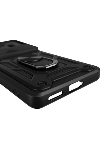 Чехол для Spark 20 Pro Plus бронированный с кольцом со шторкой на техно спарк 20 про плюс чёрный rg1 Tecno (366021640)