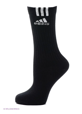 Носки AdiCrew, Артикул Z25582, черные,размер 39-42 adidas (339077754)