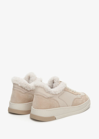 Зимние ботинки-спорт, цвет молочный Estro
