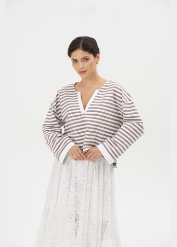 Комбинированный свитшот BRIOLLI полоска (333687099)