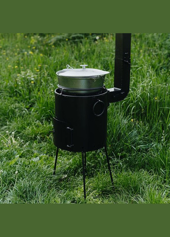 Печь под котел "Универсал" с дымоходом 35 см + Крышка Boro (346533977)